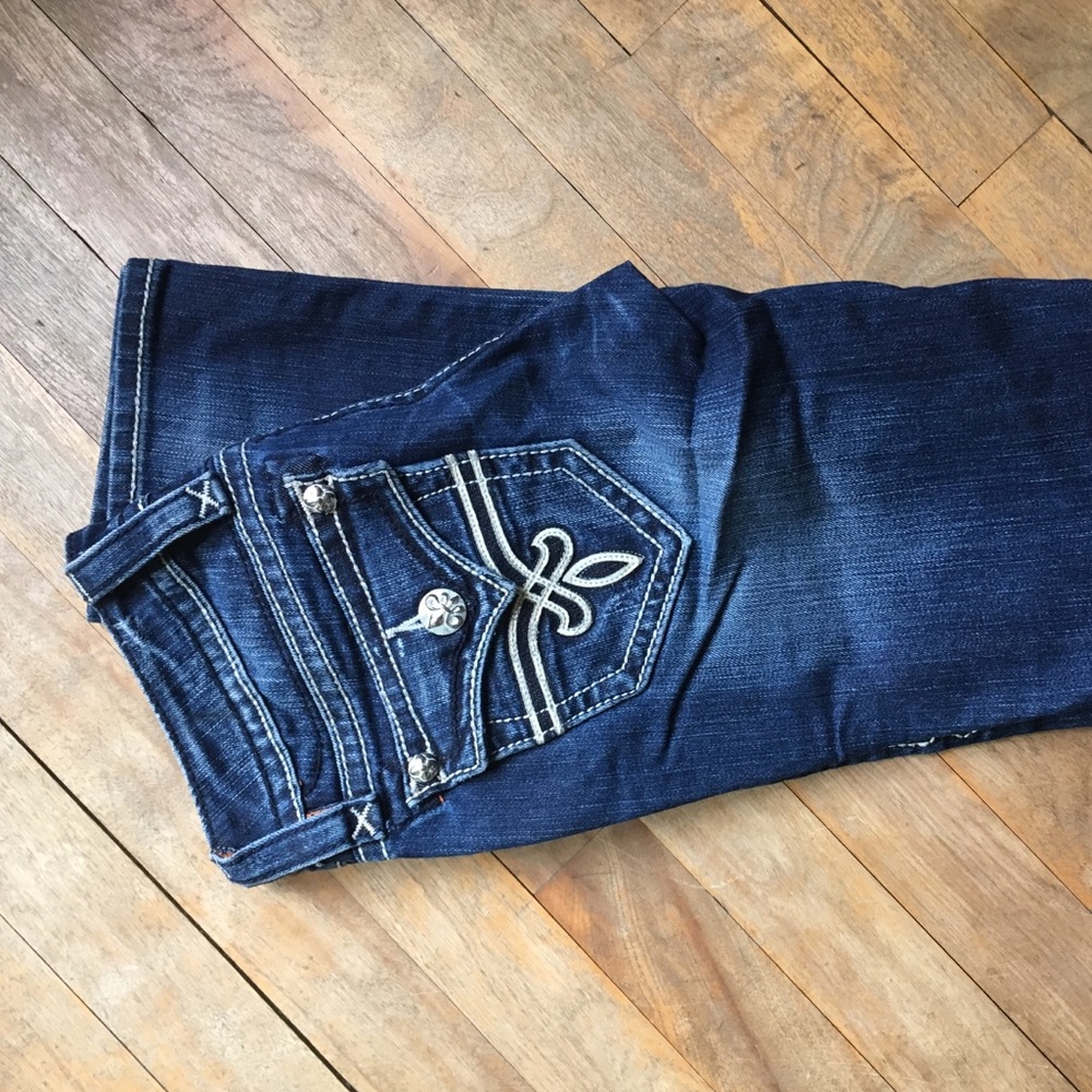 Rock Revival skinny, straight leg jeans. Like new